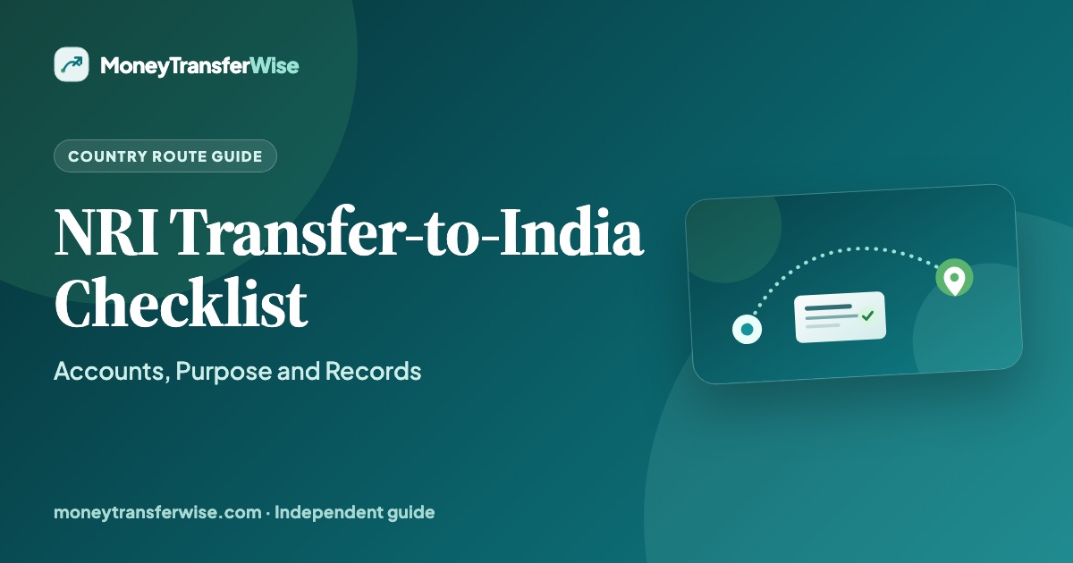 NRI money transfer to India checklist