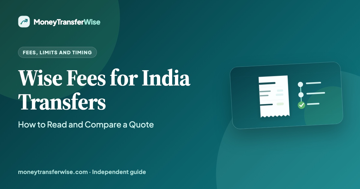 Wise fees for India transfers explanation
