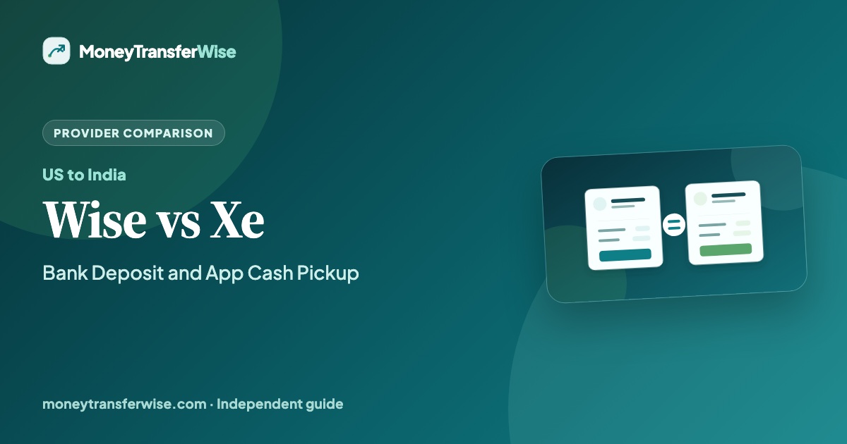 Wise vs XE for India comparison guide